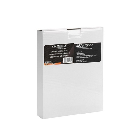 Zestaw do usuwania wgnieceń PDR z młotkiem blacharskim KD10667