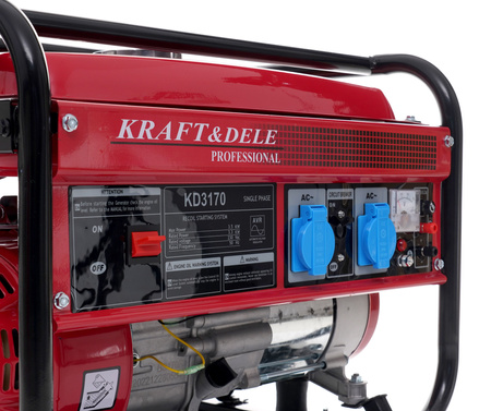 Agregat prądotwórczy jednofazowy 3,3 / 3,5 kW KD3170
