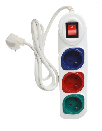 Przedłużacz 3m 3gniazda KD4006