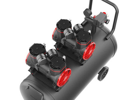 Kompresor bezolejowy 100L / 1500W x 2 KD1392
