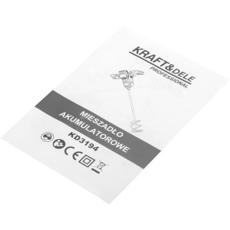 MIESZADŁO AKUMULATOROWE 21V M14 140mm BEZSZCZOTKOWE 2 x 4Ah KD3194