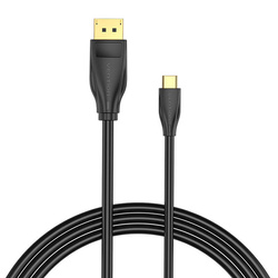 Kabel USB-C do DisplayPort 1.4 Vention CGYBH, 2m, 8K 60Hz/4K 120Hz (Czarny)