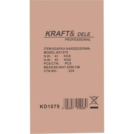 Szafka warsztatowa PUSTA KD1079