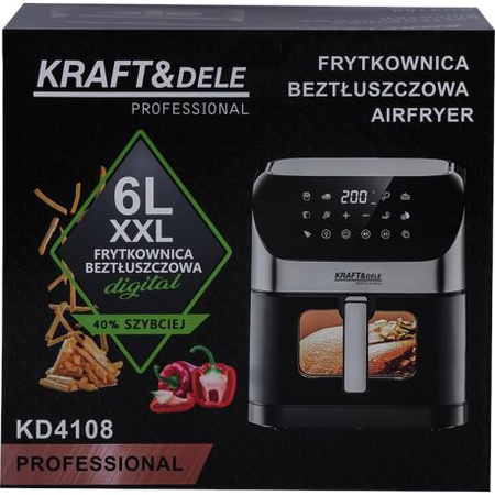 FRYTKOWNICA BEZTŁUSZCZOWA AIRFRYER 6L KD4108