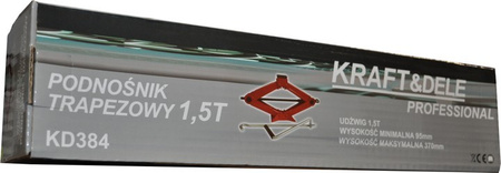 Podnośnik samochodwy trapezowy 1,5T KD384