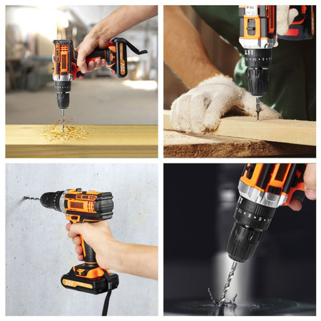 WKRĘTARKA AKUMULATOROWA Z AKCESORIAMI 2Ah KD3086