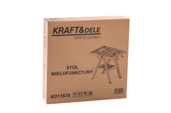 Stół Roboczy I Zaciskowy Składany 350KG Ładowność 84x81x63CM KD11870