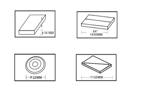 Przecinarka do glazury 64" / 1600mm KD10678