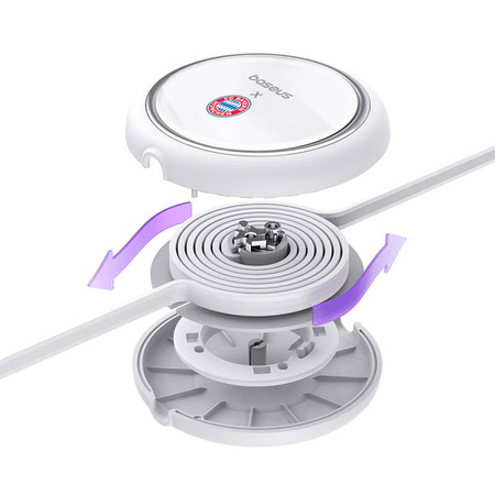 Baseus Kabel ładowania USB-C do USB-C 100W (biały) Edycja Bayern