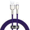 Kabel USB do Lightning Baseus Cafule, 2.4A, 1m (fioletowy)