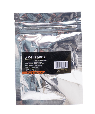 Magnes neodynowy płytkowy 10 x 5 mm 10szt. KD11834