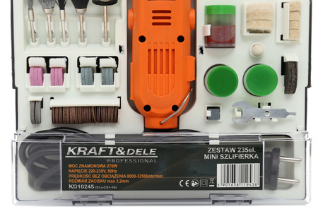 Mini szlifierka 270W KD10245 235elem.