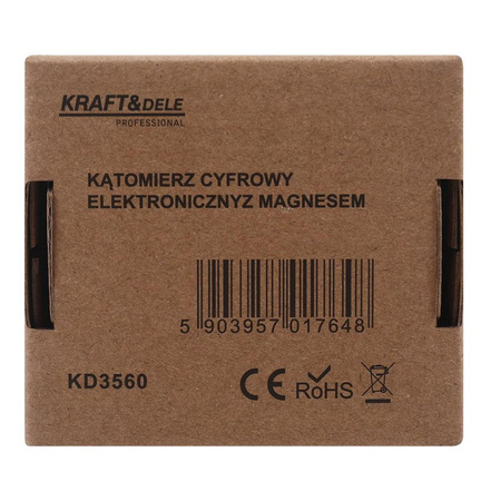 KĄTOMIERZ CYFROWY ELEKTRONICZNY Z MAGNESEM KD3560