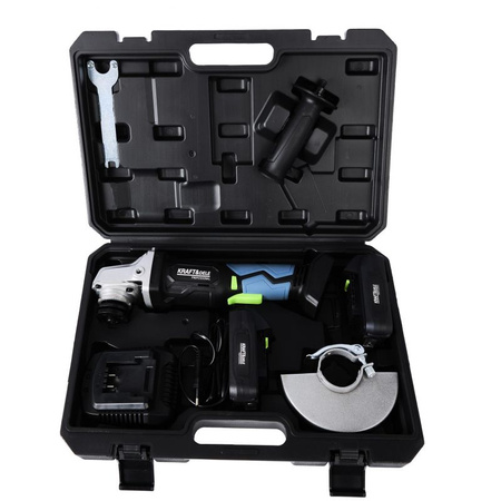 SZLIFIERKA KĄTOWA AKUMULATOROWA 21V - ZESTAW KD3405