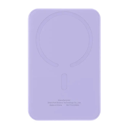 Magnetyczny mini powerbank Baseus 5000mAh 20W (fioletowy)