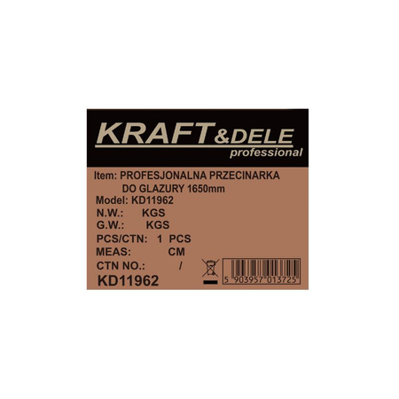 PRZECINARKA DO GLAZURY 1650MM + TORBA KD11962