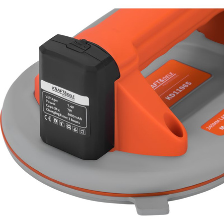 PRZYSSAWKA AKUMULATOROWA 240MM 300KG KD11965