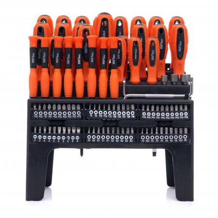 Zestaw śrubokrętów i bitów 100 el. KD10957