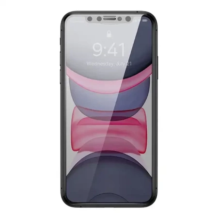 Szkło hartowane z filtrem prywatyzującym 0.3mm Baseus do iPhone 11/XR