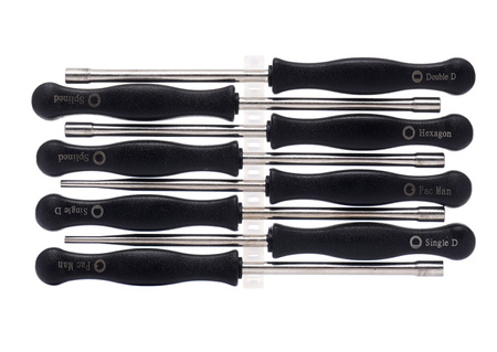 KLUCZE DO REGULACJI GAŹNIKÓW 8SZT + SZCZOTKI KD11245