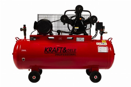 Kompresor olejowy 200L 3 Tłoki KD1474 + Seperator