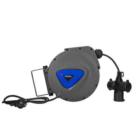 Przedłużacz ze zwijaczem 3x1,5mm 20m KD4047