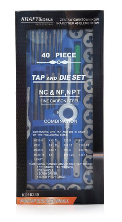 Gwintowniki i narzynki 40el. KD10289