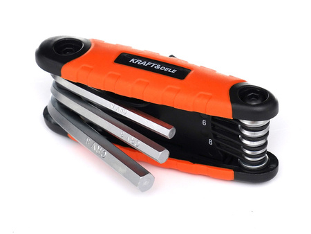 ZESTAW IMBUSÓW SKŁADANYCH 8 EL. HEX KD11934