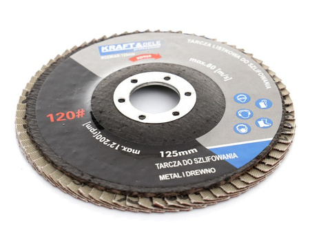 Komplet tarcz listkowych 10szt. 125mm P120 KD969