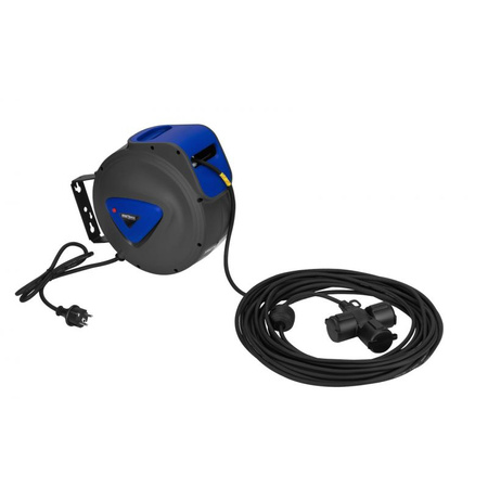 Przedłużacz ze zwijaczem 3x1,5mm 15m KD4046