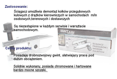 Ściągacz przegubów kulistych 19mm KD1112