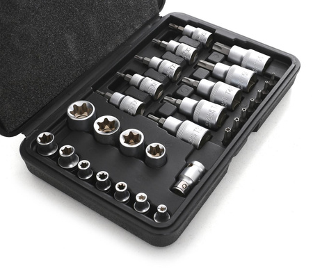 Zestaw Bitów i Nasadek Torx 30cz. KD10242