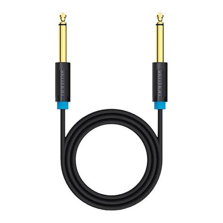 Kabel audio TS 6,35mm Vention BAABI 3m, czarny