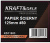 Papier ścierny 50szt. krążek 125mm P80 na rzep KD11803