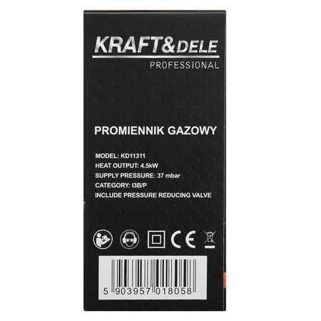 Promiennik gazowy 4,5kW KD11311