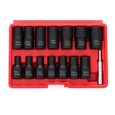 ZESTAW NASADEK DO OBRABIANYCH ŚRUB 1/2" - 15 EL. KD11793