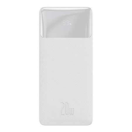 Powerbank Baseus Bipow 10000mAh, 2xUSB, USB-C, 20W (biały)