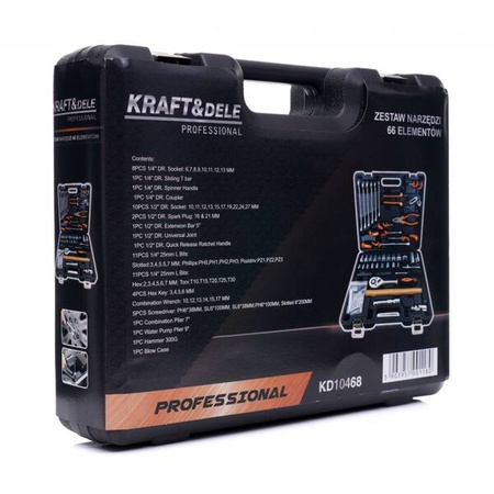 Zestaw narzędzi 66el. KD10468