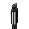 Kabel USB do Lightning Baseus Tungsten Gold, 2.4A, 2m (czarny)