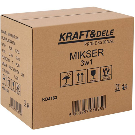 MIKSER PLANETARNY 6L 2500W KD4163