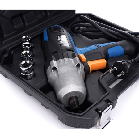 Elektryczny klucz udarowy 1/2" + walizka + nasadki KD1796