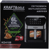 FRYTKOWNICA BEZTŁUSZCZOWA AIRFRYER 6L KD4108