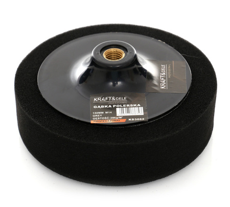 Gąbka polerska 150 mm czarna