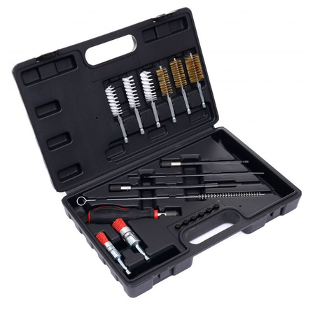 Zestaw szczotek do czyszczenia gniazd wtryskiwaczy 19 el. KD10049