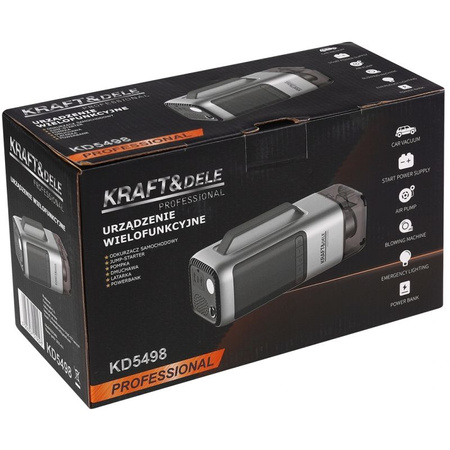 URZĄDZENIE WIELOFUNKCYJNE ODKURZACZ / JUMP-STARTER / POMPKA / DMUCHAWA / LATARKA / POWERBANK KD5498