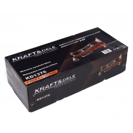 Podnośnik Hydrauliczny Niskoprofilowy 2,5T 85-470mm KD1376