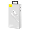 Kabel micro USB do USB Baseus Simple Wisdom, 2.1A, 1.5m (biały) 2szt.