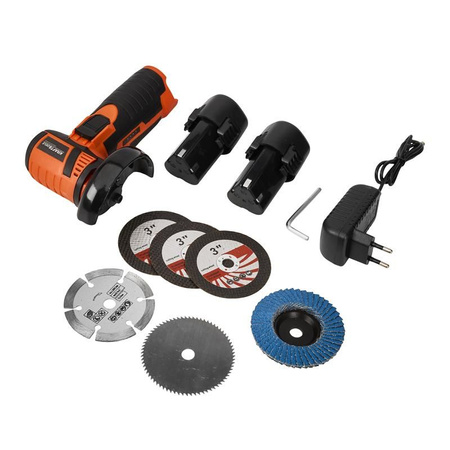 SZLIFIERKA KĄTOWA AKUMULATOROWA 2x12V KD3161