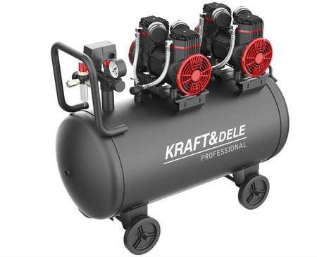 Kompresor bezolejowy 100L / 1500W x 2 KD1392