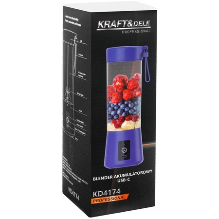 Blender akumulatorowy USB-C 400ml / 2x3000mAh KD4174